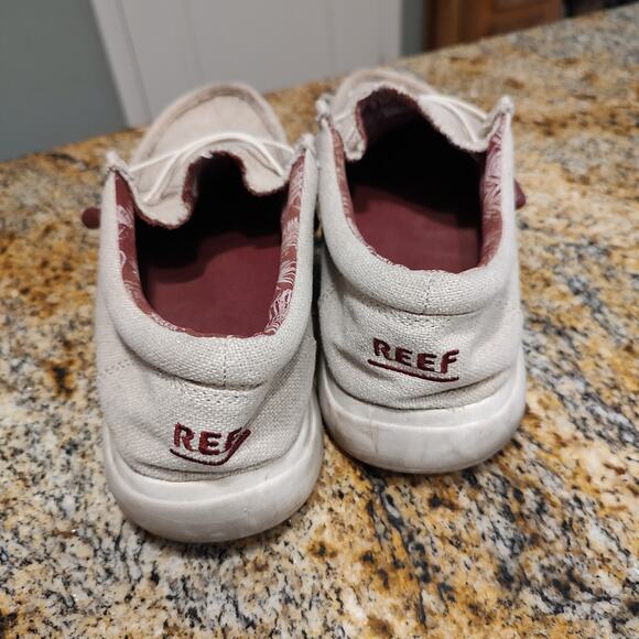 Reef Cushion Coast TX Casual Sneakers Tan Jute Slip On Men's Size US 10 - Picture 10 of 12